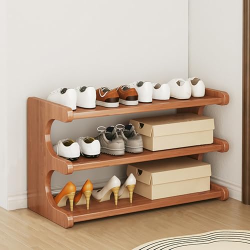 Schuhregal aus Bambus mit großer Kapazität für Schlafzimmer und Ecke, freistehend, Aufbewahrungsschrank mit 5 Ebenen, Multifunktions-Vitrine für Flur und Tür, Braun, 71,1 cm Schuhregal aus Bambus mit großer Kapazität für Schlafzimmer und Ecke, freistehend, Aufbewahrungsschrank mit 5 Ebenen, Multifunktions-Vitrine für Flur und Tür, Braun, 71,1 cm von Generisch