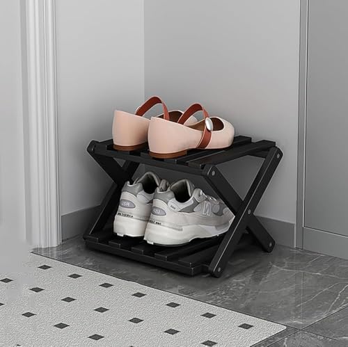 Schuhregal aus Holz, 6 Ebenen, vertikaler Organizer für den Eingangsbereich, schmal, faltbar, freistehend, für kleine Räume, perfekt für Schrank, Flur und Wohnzimmer Schuhregal aus Holz, 6 Ebenen, vertikaler Organizer für den Eingangsbereich, schmal, faltbar, freistehend, für kleine Räume, perfekt für Schrank, Flur und Wohnzimmer von Generisch