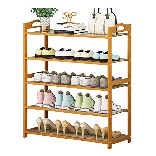 Schuhregal aus Holz mit 10 Etagen, ausziehbares und stapelbares Design für tragbare und staubdichte Aufbewahrung, 90 cm Regal Schuhregal aus Holz mit 10 Etagen, ausziehbares und stapelbares Design für tragbare und staubdichte Aufbewahrung, 90 cm Regal von Generisch