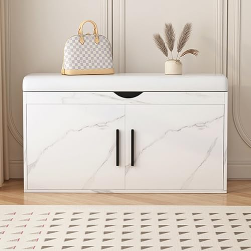 Schuhregal aus Holz mit 3 Etagen und gepolstertem Sitz, Schuhaufbewahrung, Möbel, stilvoller und funktionaler Schuhschrank für den Hauseingang Schuhregal aus Holz mit 3 Etagen und gepolstertem Sitz, Schuhaufbewahrung, Möbel, stilvoller und funktionaler Schuhschrank für den Hauseingang von Generisch