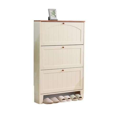 Schuhregal aus Holz mit 3 klappbaren Schubladen – Eingangsschrank für Zuhause, platzsparende Lösung, stilvolles Design Schuhregal aus Holz mit 3 klappbaren Schubladen – Eingangsschrank für Zuhause, platzsparende Lösung, stilvolles Design von Generisch