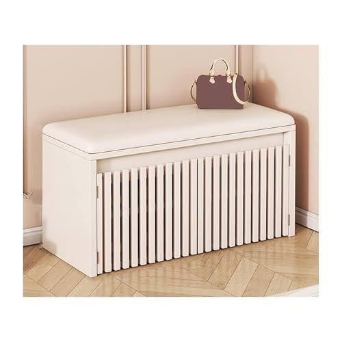 Schuhregal aus Holz mit gepolsterter Bank, 2-stöckiger Eingangsbereich, Aufbewahrungsnizer, modernes Design für Wohnzimmer und Flur, stilvolle Schuhausstellung und Sitzlösung Schuhregal aus Holz mit gepolsterter Bank, 2-stöckiger Eingangsbereich, Aufbewahrungsnizer, modernes Design für Wohnzimmer und Flur, stilvolle Schuhausstellung und Sitzlösung von Generisch
