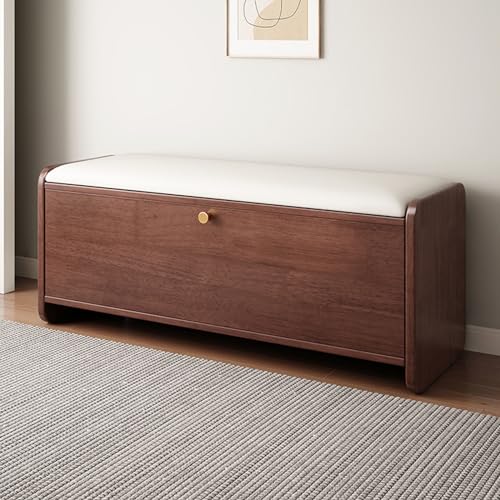 Schuhregal aus Holz mit weichem Kissen, platzsparendes Kippeimer-Design für Flur, Wohnzimmer und Schlafzimmer von Generisch