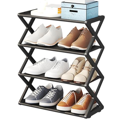 Schuhregal für Schrank, platzsparendes mehrstöckiges Schuhregal für Hausschuhe, Schuhregal für Zuhause, Schuhständer für Haustür, Badezimmer, Eingangstür Schuhregal für Schrank, platzsparendes mehrstöckiges Schuhregal für Hausschuhe, Schuhregal für Zuhause, Schuhständer für Haustür, Badezimmer, Eingangstür von Generisch