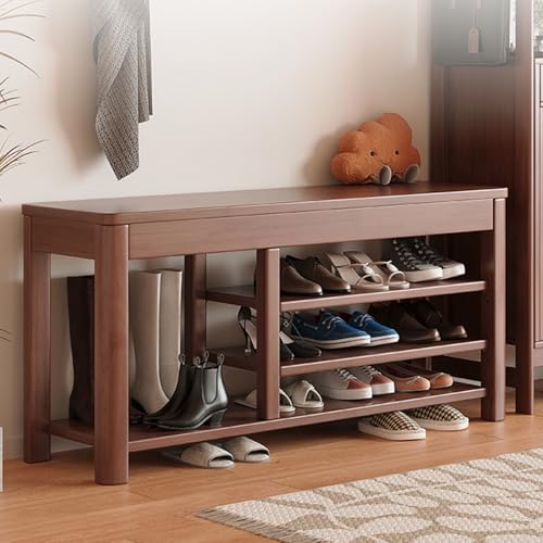 Schuhregal mit 3 Etagen und Aufbewahrungsbank, platzsparender Organizer für Eingangsbereich, Schlafzimmer, Wohnzimmer, Flur, Schrank Schuhregal mit 3 Etagen und Aufbewahrungsbank, platzsparender Organizer für Eingangsbereich, Schlafzimmer, Wohnzimmer, Flur, Schrank von Generisch