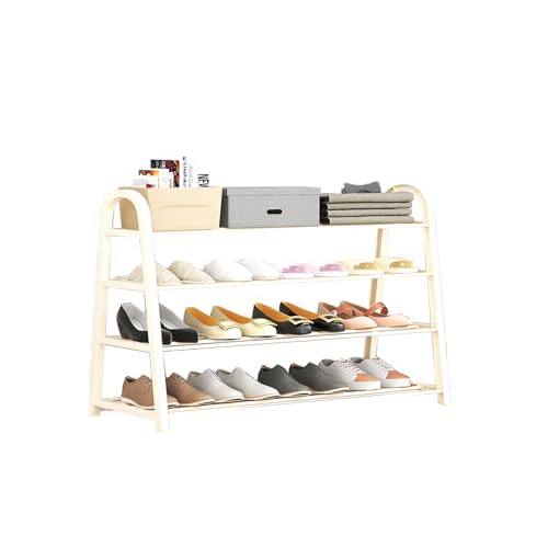 Schuhregal mit 5 Ebenen, schwarz, für kleine Eingänge, Flure und Schränke, schmales Schuhregal mit Freundschaftsjahren Design (60 x 30 x 73 cm) von Generisch