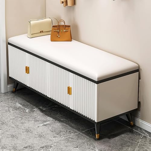 Schuhregal mit versteckter Aufbewahrung, schmaler Schrank mit Türen und Sitzfläche für Eingänge, Flurorganisation Schuhregal mit versteckter Aufbewahrung, schmaler Schrank mit Türen und Sitzfläche für Eingänge, Flurorganisation von Generisch