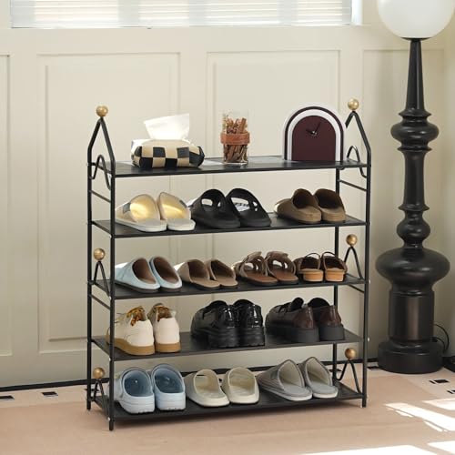 Schuhregal – stabiles Schuhregal mit 5 Ebenen, platzsparender Aufbewahrungs-Organizer für Eingangsbereich, Flur und Schrank Schuhregal – stabiles Schuhregal mit 5 Ebenen, platzsparender Aufbewahrungs-Organizer für Eingangsbereich, Flur und Schrank von Generisch