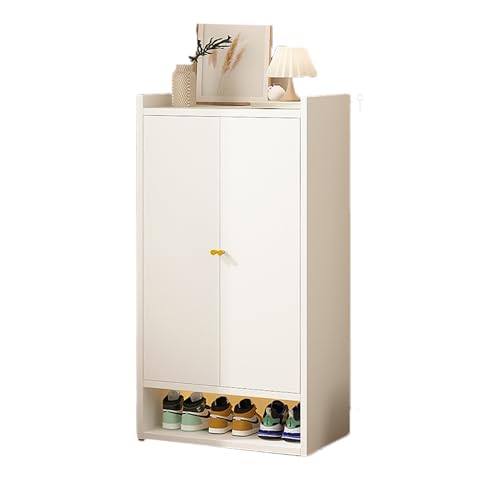 Schuhschrank aus Metall, 60 x 35 x 115 cm, großes Fassungsvermögen, Schuhschrank mit 2 Türen, Aufbewahrungseinheit für Eingangsbereich, Flur, Büro, weißer Schuhschrank Schuhschrank aus Metall, 60 x 35 x 115 cm, großes Fassungsvermögen, Schuhschrank mit 2 Türen, Aufbewahrungseinheit für Eingangsbereich, Flur, Büro, weißer Schuhschrank von Generisch