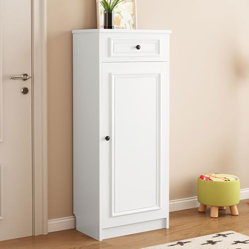 Schuhschrank mit großem Fassungsvermögen, freistehend, vertikal, für den Flur, Weiß (35 cm) – stilvolles und platzsparendes Design von Generisch
