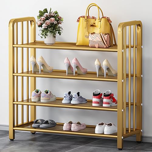 Schuhständer aus Eisen, einfaches Regal, mehrschichtige Ständer, für Eingangstür, Veranda, Wohnzimmer, Schlafzimmer, Schlafzimmer Schuhständer aus Eisen, einfaches Regal, mehrschichtige Ständer, für Eingangstür, Veranda, Wohnzimmer, Schlafzimmer, Schlafzimmer von Generisch