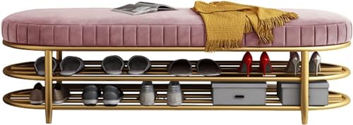 Schuhwechselhocker Aufbewahrungsbank-Organizer mit weicher Tasche, Doppellagiges Design für den Haushalt von Generisch