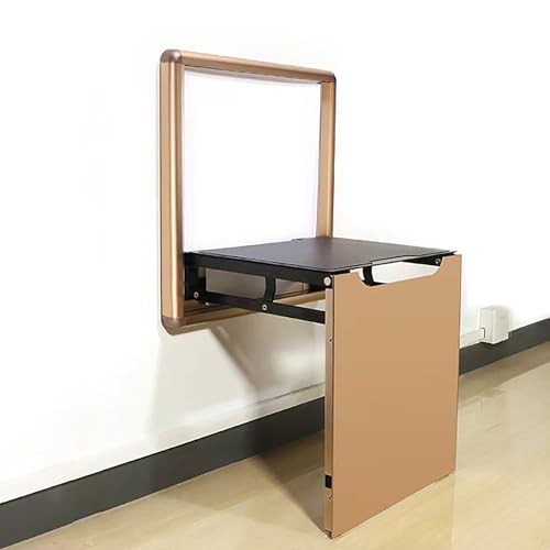 Schuhwickelhocker zur Wandmontage, platzsparender Klappstuhl für Eingangsbereich, Badezimmer, Flur, unsichtbares Design, quadratische Schuhbank von Generisch