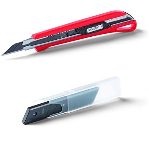 Schuller Profi Cuttermesser 9mm Samurai Black SK2 Set mit 10 Stück Ersatzklingen für den Cutter, Bastelmesser, Skalpel oder andere Teppichmesser 30541-39000 Schuller Profi Cuttermesser 9mm Samurai Black SK2 Set mit 10 Stück Ersatzklingen für den Cutter, Bastelmesser, Skalpel oder andere Teppichmesser 30541-39000 von Generisch