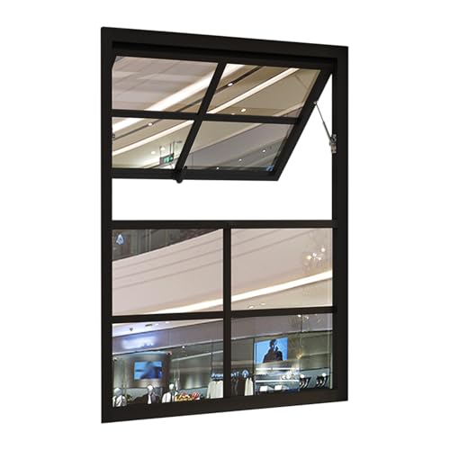 Schuppenfenster aus gehärtetem Glas, aufklappbares Design für verbesserte Belüftung in Einzelhandelsräumen Schuppenfenster aus gehärtetem Glas, aufklappbares Design für verbesserte Belüftung in Einzelhandelsräumen von Generisch