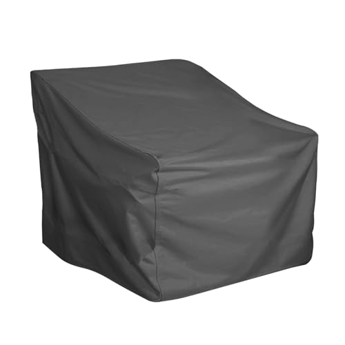 Schutzhülle für Gartenstühle 210D Gartenstühle geeignet für Balkonstühle Stapelstühle Gartenstühle Abdeckhaube Pflanzen (Black, 80x85x91.5cm) von Generisch