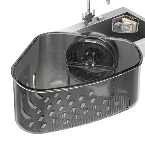 Schwammhalter für Küchenspüle, Schwammhalter, Eckküchenaufbewahrung, Badezimmer-Organizer, Abflusskorb, Saugnapf für Zuhause, Wohnheim, Dusche, , Bürste, Seife Schwammhalter für Küchenspüle, Schwammhalter, Eckküchenaufbewahrung, Badezimmer-Organizer, Abflusskorb, Saugnapf für Zuhause, Wohnheim, Dusche, , Bürste, Seife von Generisch
