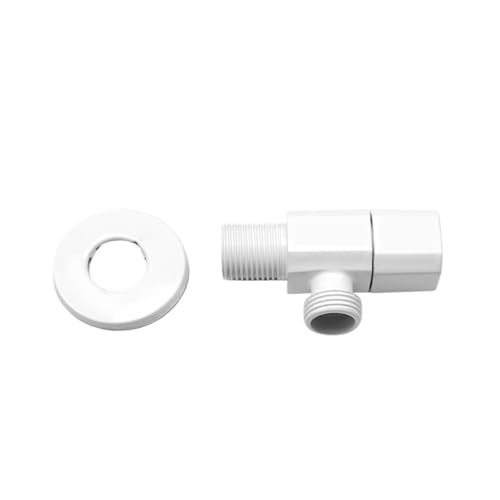 Schwarz Chrom Weiß Grau Bidet Sprayer Toilette Schrank Handbrause Badezimmer Armatur Kaltes Wasser Shattaf Wandhalterung Bidet Dusche(White angle valve) von Generisch
