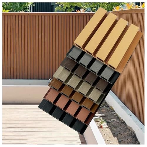 Schwarz Outdoor Zaunblende Windabweisend Holz Kunststoff Verbundwerkstoff Sichtschutzzaun für Tore & Balkon Dekoratives Latten-Design 22x100cm Schwarz Outdoor Zaunblende Windabweisend Holz Kunststoff Verbundwerkstoff Sichtschutzzaun für Tore & Balkon Dekoratives Latten-Design 22x100cm von Generisch