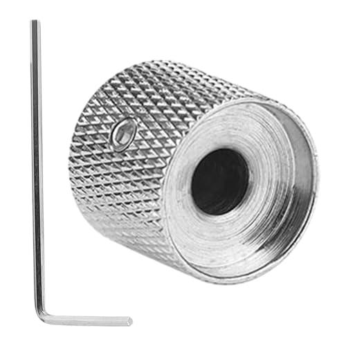 Schwarze Gitarrenknöpfe – gewölbte Metall-Bassknöpfe mit Schraubenschlüssel – Gitarren-Geschwindigkeitsregelung, Bass-E-Gitarrenteile für verbesserte Spielbarkeit Schwarze Gitarrenknöpfe – gewölbte Metall-Bassknöpfe mit Schraubenschlüssel – Gitarren-Geschwindigkeitsregelung, Bass-E-Gitarrenteile für verbesserte Spielbarkeit von Generisch