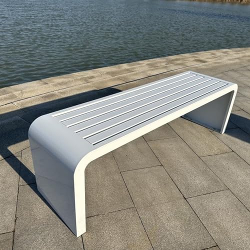 Schwarze Outdoor-Bänke für den Außenbereich, Metallbank, Outdoor-Bänke, Metallbank, Gartenbänke für Garten, Veranda und Park für den Außenbereich, kleine Outdoor-Bank Schwarze Outdoor-Bänke für den Außenbereich, Metallbank, Outdoor-Bänke, Metallbank, Gartenbänke für Garten, Veranda und Park für den Außenbereich, kleine Outdoor-Bank von Generisch