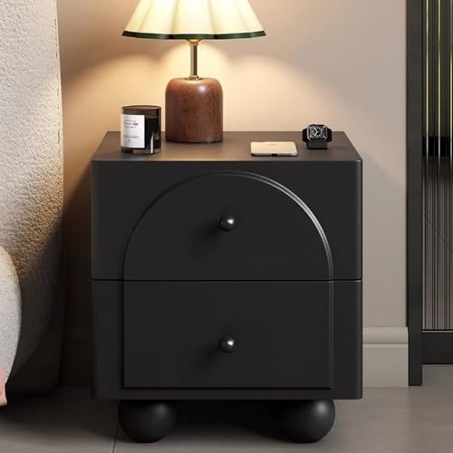 Schwarzer Nachttisch mit kugelförmigen Metallbeinen, moderner Couchtisch für Wohnzimmer, stilvolle Couch, Beistelltisch, einfache Montage erforderlich Schwarzer Nachttisch mit kugelförmigen Metallbeinen, moderner Couchtisch für Wohnzimmer, stilvolle Couch, Beistelltisch, einfache Montage erforderlich von Generisch