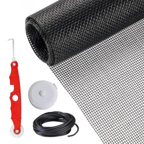 Schwarzer Siebgitter-Druckstreifen – Fenstergitter, robuste Rolle, Schiebe-Ersatz-Set, Fiberglas, Terrasse, Fenstersandnetz, Sandnetz-Ersatz Schwarzer Siebgitter-Druckstreifen – Fenstergitter, robuste Rolle, Schiebe-Ersatz-Set, Fiberglas, Terrasse, Fenstersandnetz, Sandnetz-Ersatz von Generisch