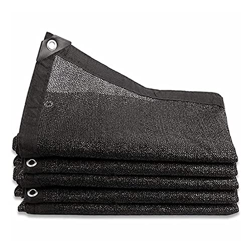 Schwarzes Sonnenschutznetz, 60 % UV-Schutz, atmungsaktiv, Schattenstoff für Gärten, Zwinger und Pflanzen, strapazierfähiges Segeltuch, 2 m x 11 m von Generisch
