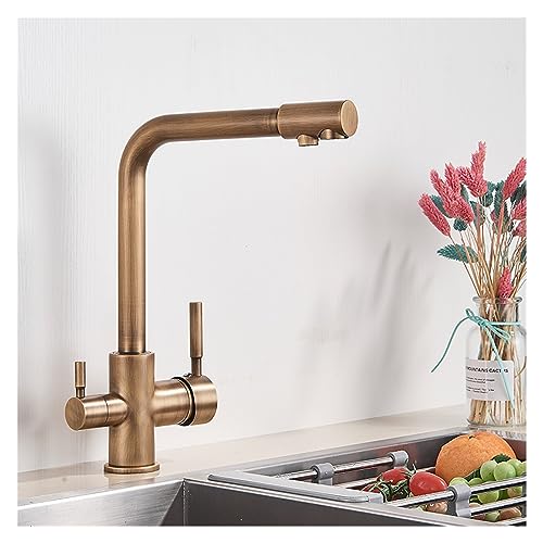 Schwarzgrauer Wasserfilter Küchenarmatur – Warm- und Kalt-Mischbatterie für Trinkwasser Einfache Installation Cromo Finish Perfektes Spülbeckenzubehör Schwarzgrauer Wasserfilter Küchenarmatur – Warm- und Kalt-Mischbatterie für Trinkwasser Einfache Installation Cromo Finish Perfektes Spülbeckenzubehör von Generisch