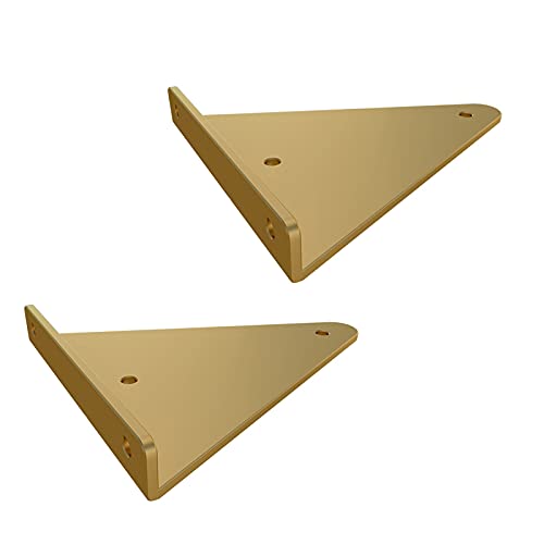 Schwebende Regalhalterungen, robuste Gusseisen-Dreieckstützen für Holzregale, Tische und Möbel, inklusive Hardware für einfache Installation, 2 Stück Schwebende Regalhalterungen, robuste Gusseisen-Dreieckstützen für Holzregale, Tische und Möbel, inklusive Hardware für einfache Installation, 2 Stück von Generisch