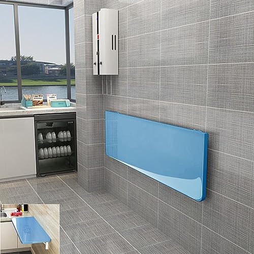 Schwebender Klapptisch zur Wandmontage, mit stabiler Holzkonstruktion, platzsparender Wandschreibtisch für Waschküche, Garage oder kleine Räume Schwebender Klapptisch zur Wandmontage, mit stabiler Holzkonstruktion, platzsparender Wandschreibtisch für Waschküche, Garage oder kleine Räume von Generisch