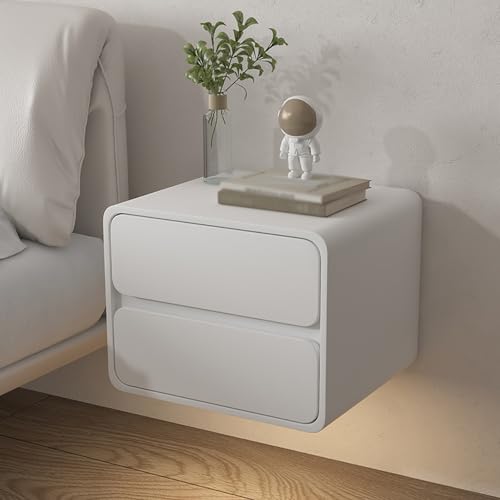 Schwebender Nachttisch mit Aufbewahrungsschublade, Massivholz, Wandmontage, Nachttisch, modernes Design für Schlafzimmer, Wohnzimmer und kleine Räume Schwebender Nachttisch mit Aufbewahrungsschublade, Massivholz, Wandmontage, Nachttisch, modernes Design für Schlafzimmer, Wohnzimmer und kleine Räume von Generisch