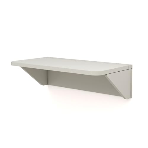 Schwebender Schreibtisch im Herbstlaub-Design, wandmontierter Klapptisch für Zuhause, Büro, Arbeitszimmer oder Arbeit, platzsparende Mehrzweck-Werkbank (grau, 40 x 80 cm) von Generisch
