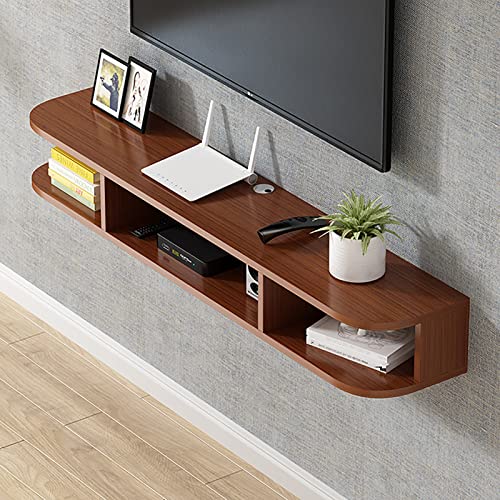 Schwebender TV-Schrank – Wandmontierter TV-Ständer und Entertainment-Center, 100 x 24 x 20 cm, stilvolle Aufbewahrungseinheit für Audio-/Video-Konsolen, Kabelbox und Router Schwebender TV-Schrank – Wandmontierter TV-Ständer und Entertainment-Center, 100 x 24 x 20 cm, stilvolle Aufbewahrungseinheit für Audio-/Video-Konsolen, Kabelbox und Router von Generisch