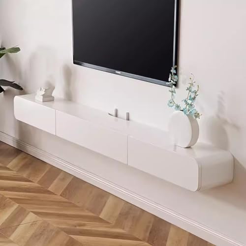 Schwebender TV-Ständer Wandschrank mit Tür, große Aufbewahrungsbank für Wohnzimmer von Generisch