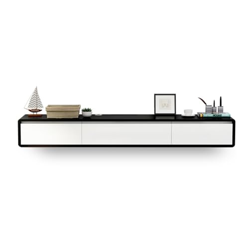 Schwebender TV-Ständer für 32-46 Zoll Fernseher, Wandschrank mit Schublade, modernes Unterhaltungszentrum für Wohnzimmer, Schlafzimmer und Büro von Generisch