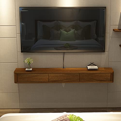 Schwebender TV-Ständer mit Stauraum, modernes Wandregal mit Kabelmanagement, platzsparende Lösung für Wohnzimmer Schwebender TV-Ständer mit Stauraum, modernes Wandregal mit Kabelmanagement, platzsparende Lösung für Wohnzimmer von Generisch