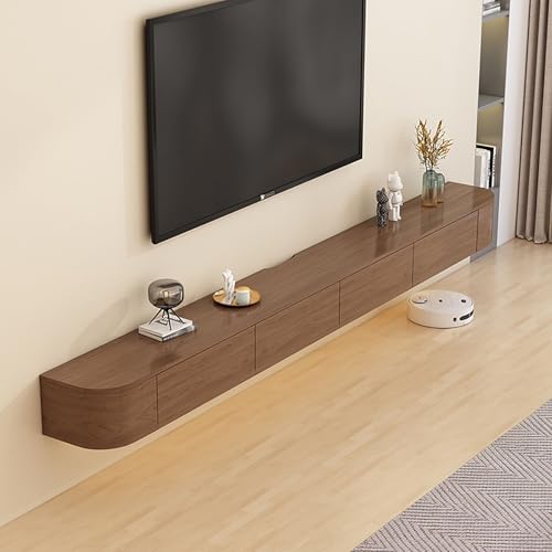 Schwebender TV-Ständer mit Türen und Schubladen, moderner Wandschrank für Wohnzimmer und Schlafzimmer, bietet reichlich Stauraum von Generisch