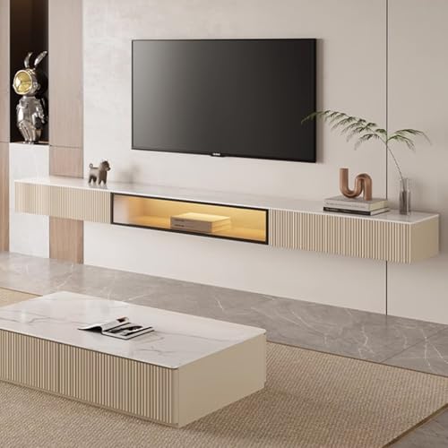 Schwebender TV-Ständer zur Wandmontage, mit mehreren Staufächern für Wohnzimmer Schwebender TV-Ständer zur Wandmontage, mit mehreren Staufächern für Wohnzimmer von Generisch