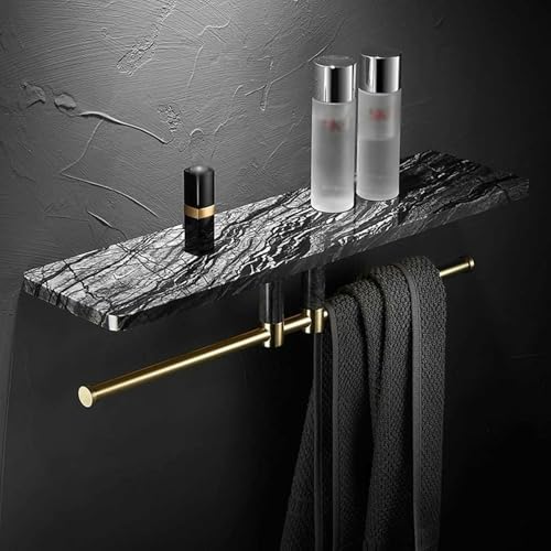 Schwebendes Duschregal – stilvolle Badezimmer-Aufbewahrung für Handtücher und wichtige Dinge, eleganter Küchen-Organizer von Generisch