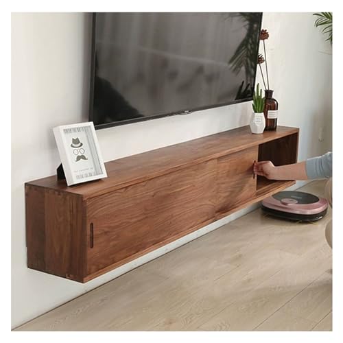 Schwebendes TV-Regal – Wandmontiertes Entertainment-Center für Fernseher, Medienkonsole, Aufbewahrungsschrank mit Router & Regalen, ideal für PS4, Kabelbox, Spieler & Spielekonsolen Schwebendes TV-Regal – Wandmontiertes Entertainment-Center für Fernseher, Medienkonsole, Aufbewahrungsschrank mit Router & Regalen, ideal für PS4, Kabelbox, Spieler & Spielekonsolen von Generisch