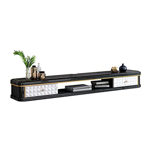 Schwebendes TV-Regal mit Schublade, Kiefernholz, Wandschrank für Wohnzimmer, Schlafzimmer, organisieren Sie Set-Top-Box-Router Schwebendes TV-Regal mit Schublade, Kiefernholz, Wandschrank für Wohnzimmer, Schlafzimmer, organisieren Sie Set-Top-Box-Router von Generisch