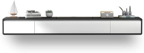 Schwebendes TV-Regal mit Schubladen, Unterhaltungs-Medienkonsole für Wohnzimmer, Schlafzimmer, Organisation von Generisch