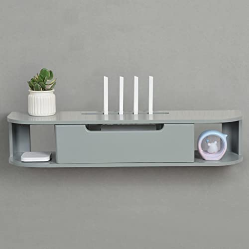 Schwebendes TV-Regal mit offenem Stauraum und Kabelmanagement, platzsparende Medieneinheit für Wohnzimmer und Schlafzimmer Schwebendes TV-Regal mit offenem Stauraum und Kabelmanagement, platzsparende Medieneinheit für Wohnzimmer und Schlafzimmer von Generisch