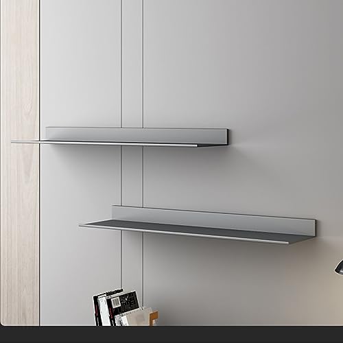 Schwebendes Wandregal, Metall-Aufbewahrungsregal, schlankes graues Design, langlebiges Metallmaterial, perfekt zum Ausstellen, 150 x 21 x 7,5 cm, stilvolle Heimdekor-Lösung Schwebendes Wandregal, Metall-Aufbewahrungsregal, schlankes graues Design, langlebiges Metallmaterial, perfekt zum Ausstellen, 150 x 21 x 7,5 cm, stilvolle Heimdekor-Lösung von Generisch