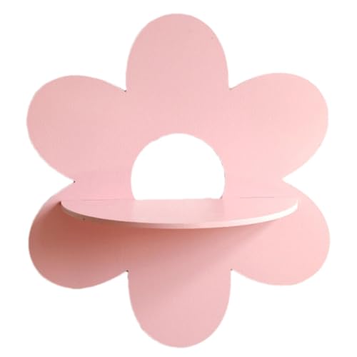 Schweberegal Blume - Gänseblümchen-Wandregal, kleines süßes | Boho-Blumenform Wandaufbewahrungshalter, Blumenform Wandaufbewahrungsregal, Pflanzenregal aus Holz für Schlafzimmer, Wohnzimmer Schweberegal Blume - Gänseblümchen-Wandregal, kleines süßes | Boho-Blumenform Wandaufbewahrungshalter, Blumenform Wandaufbewahrungsregal, Pflanzenregal aus Holz für Schlafzimmer, Wohnzimmer von Generisch