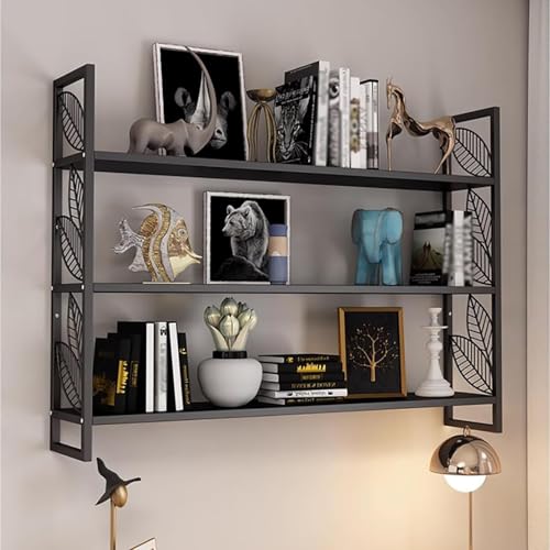 Schweberegale Wandmontage, Metall-Aufbewahrungsregale für Badezimmer, Wohnzimmer, Küche, Bar-Dekor, Bücherregal, platzsparendes Hängeregal Schweberegale Wandmontage, Metall-Aufbewahrungsregale für Badezimmer, Wohnzimmer, Küche, Bar-Dekor, Bücherregal, platzsparendes Hängeregal von Generisch