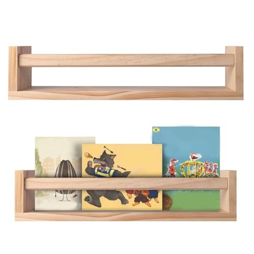 Schweberegale aus Holz, 41,5 cm, Wandmontage, Bücherregal für Kinderzimmer, Dekoration, natürlicher Holz-Organizer für Bücher, Spielzeug und Ausstellung, Kinderzimmer, Wanddekoration, Regal Schweberegale aus Holz, 41,5 cm, Wandmontage, Bücherregal für Kinderzimmer, Dekoration, natürlicher Holz-Organizer für Bücher, Spielzeug und Ausstellung, Kinderzimmer, Wanddekoration, Regal von Generisch