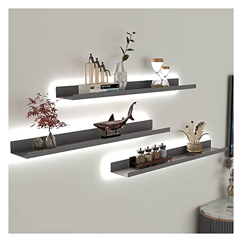 Schweberegale mit kreativem Design, Wandmontiertes Metallregal für Wohnzimmer, Badezimmer und Eingangsleiste, 1 Stück beleuchtetes Ausstellungsregal Schweberegale mit kreativem Design, Wandmontiertes Metallregal für Wohnzimmer, Badezimmer und Eingangsleiste, 1 Stück beleuchtetes Ausstellungsregal von Generisch