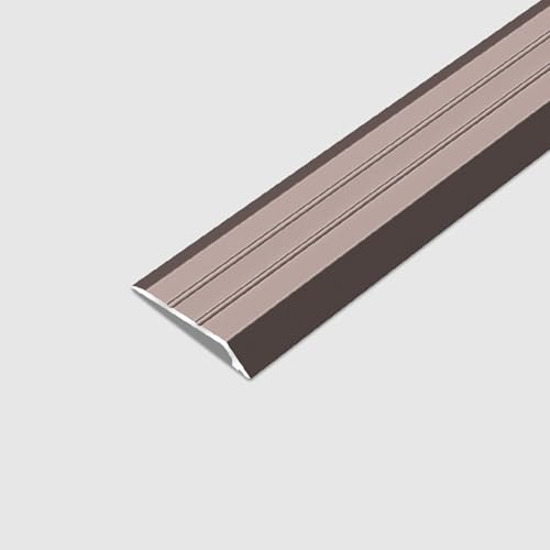 Schwellennaht-Abdeckstreifen 0.9m Teppichboden-Übergangsstreifen Randbesatz-Bodentrennstreifen für Türschwellen/Holzböden Abdeckhöhe innerhalb von 5 mm Aluminiumlegierung(Purple Gold) von Generisch